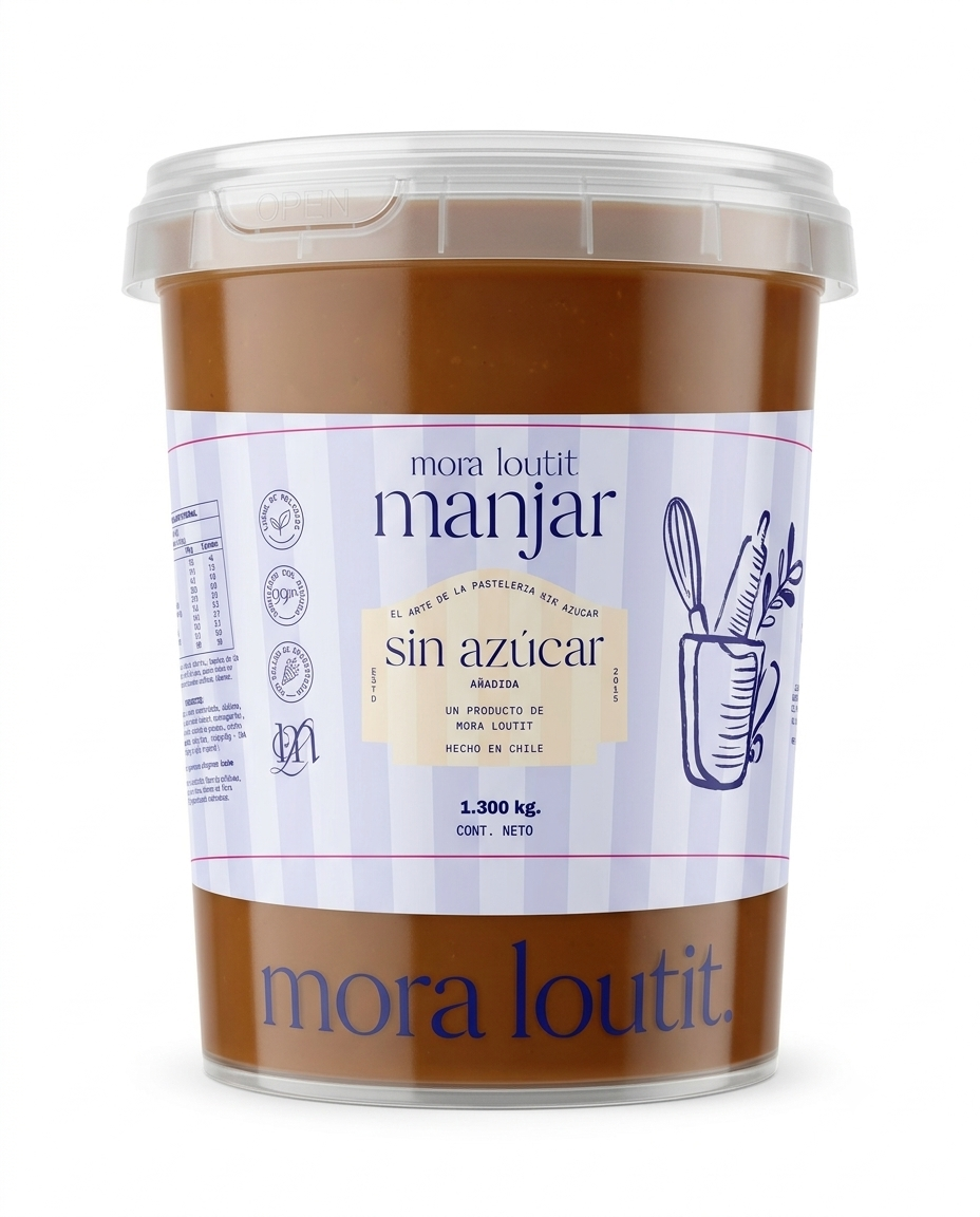 Manjar sin azúcar - 1.3kg pote
