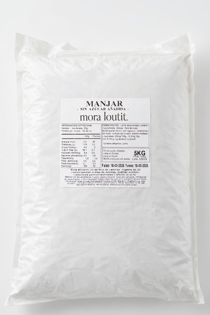 Manjar sin azúcar 5kg bolsa